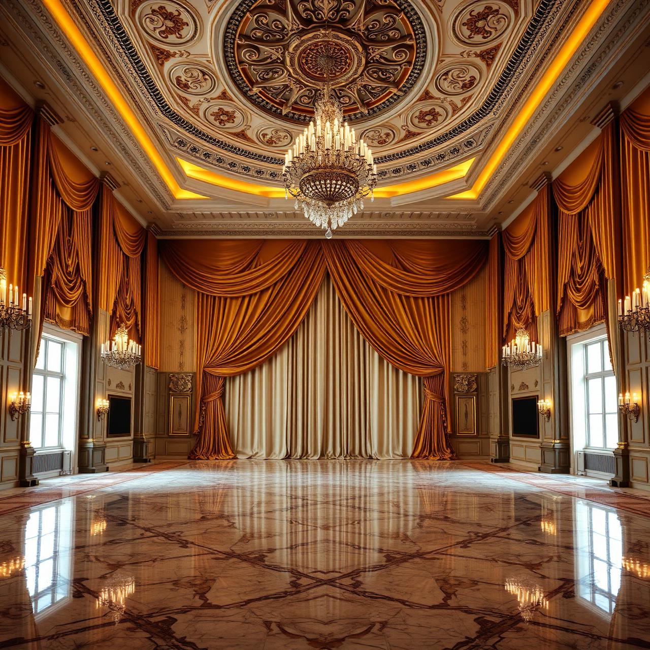 Elegant event hall interior
